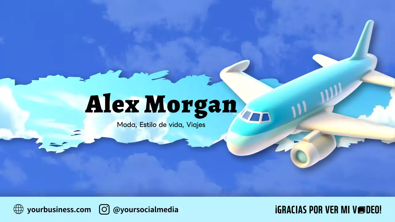 promoción de viajes blue modern