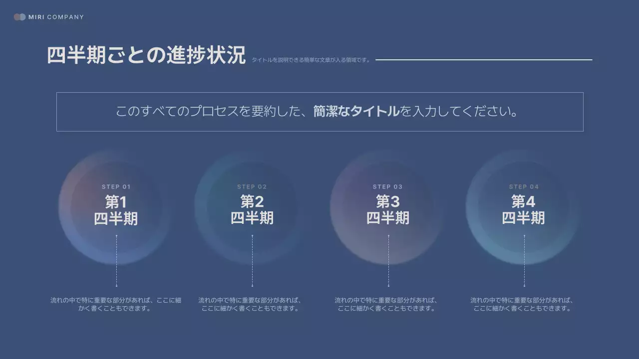 青 モダン レポート 報告書 プレゼンテーション