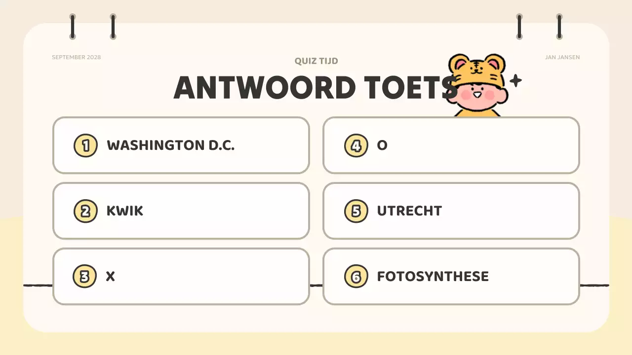 roze animatie quiz materiaal