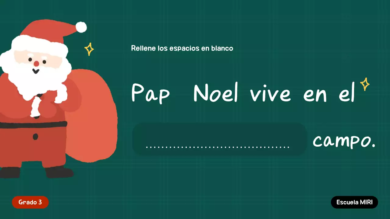 Invitación festiva verde