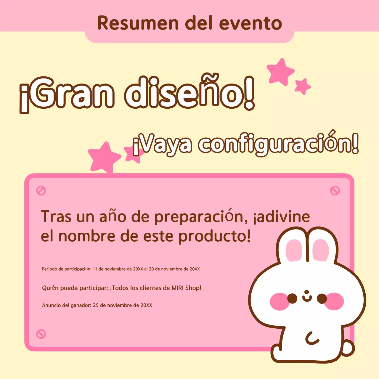 Evento Trivial Rosa
