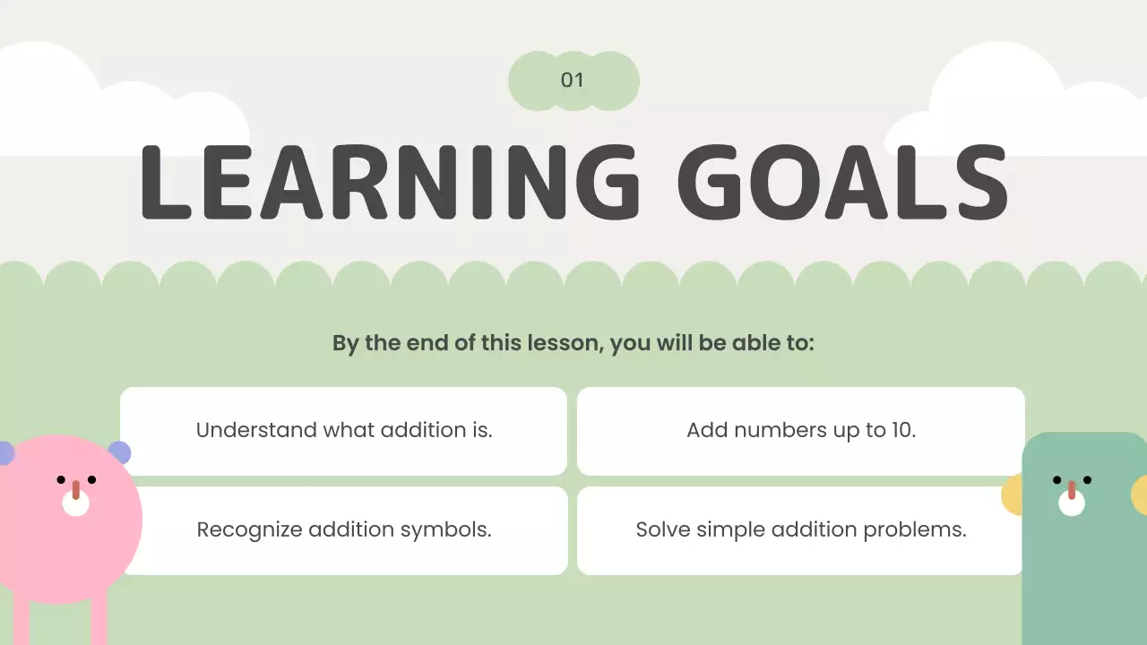 Colorful Minimal Math Lesson Presentation