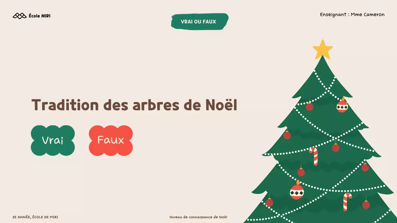 Jeu-questionnaire illustré sur Noël pour les enfants et les écoliers