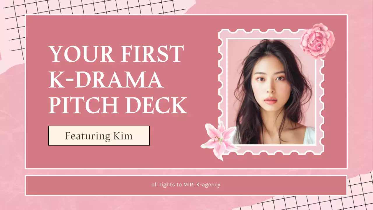 Pink Trendy Drama Pitch Presentation