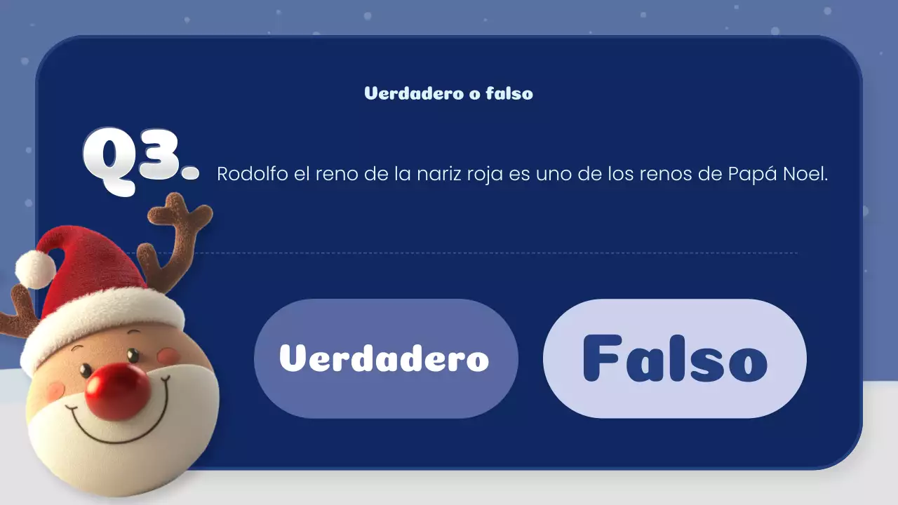 navy and white creative christmas quiz class