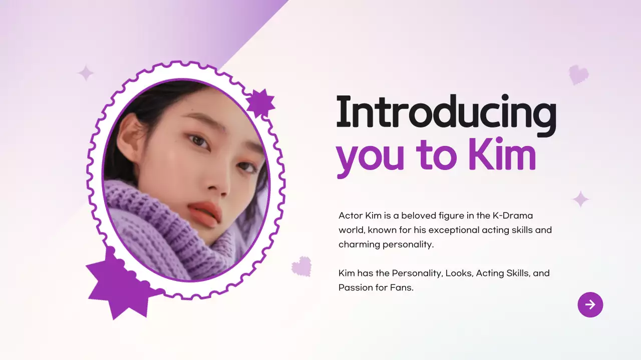 Purple Trendy Drama Pitch Presentation