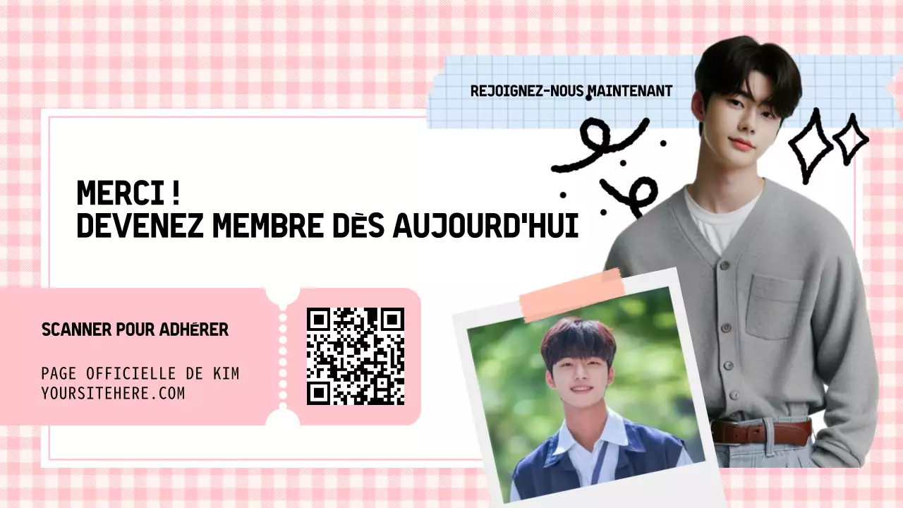 Présentation d'un K-Drama en rose pastel et en bleu