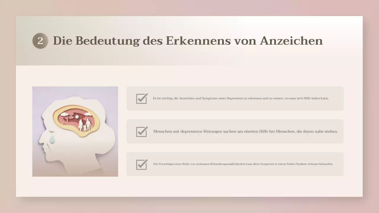 beige moderne Gesundheitspräsentation