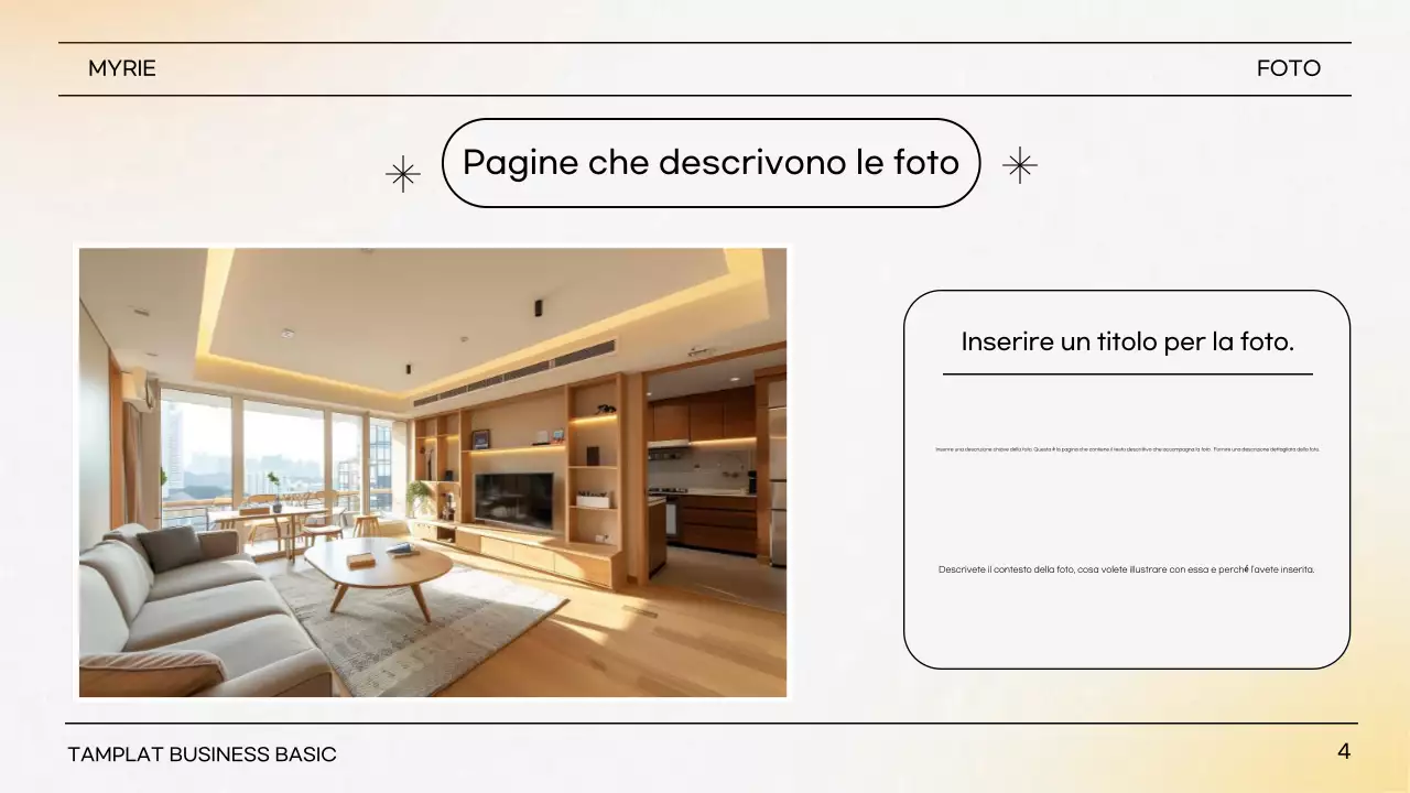 Giallo Descrizione della presentazione semplice