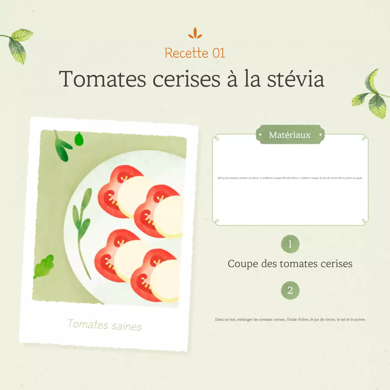 A propos de la recette des tomates Neat dans les graines de lotus