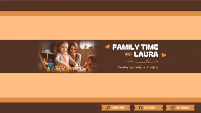 Brown Simple Family Newsletter YouTube Thumbnail