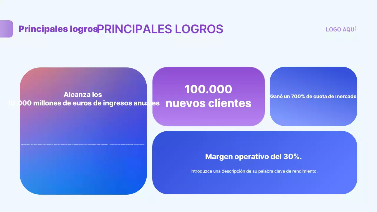 Pasar la información del informe azul por defecto