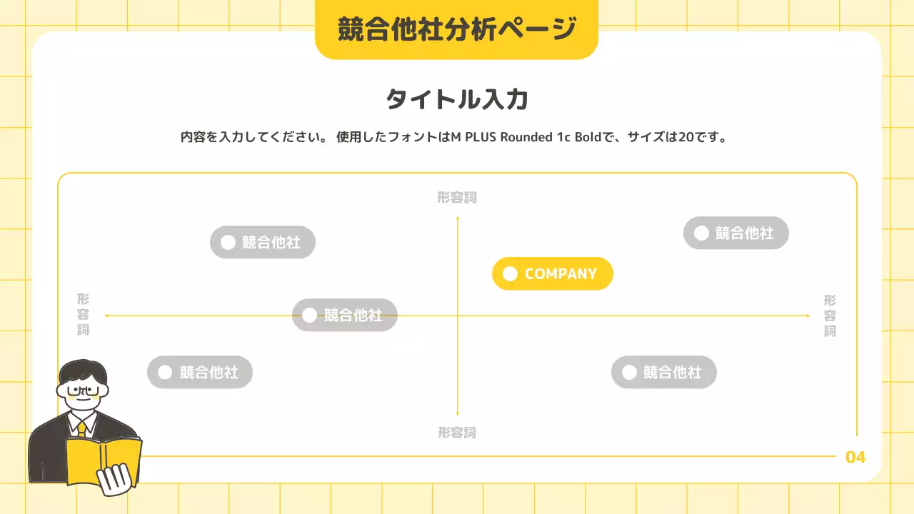黄色 シンプル ビジネス 報告書 プレゼンテーション