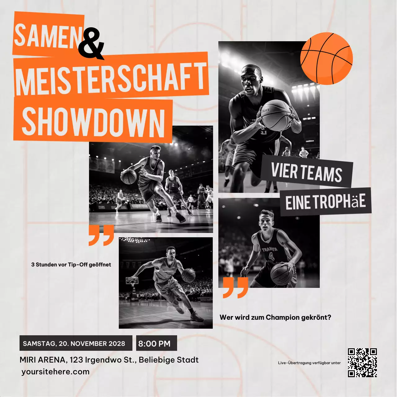 Orange Semi und Championship Showdown Soziale Medien