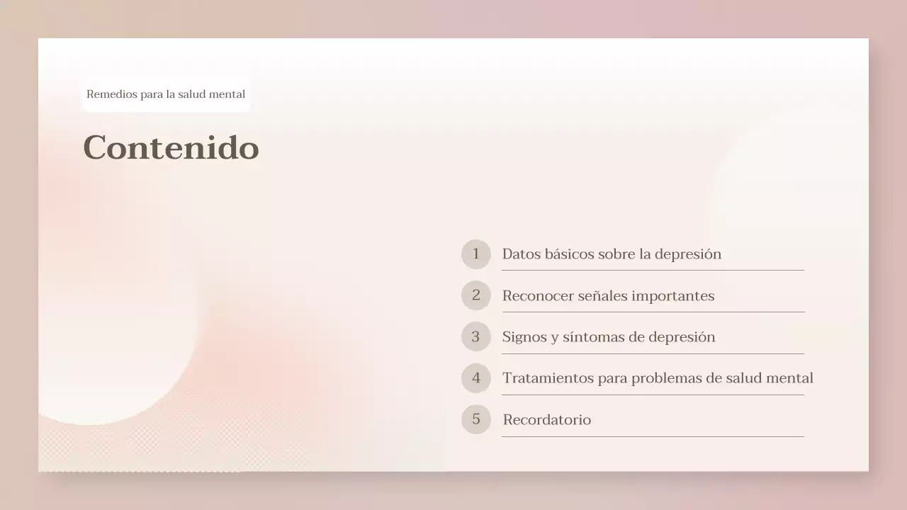 presentación de salud moderna beige