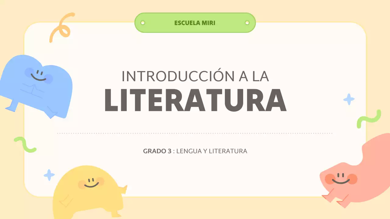 clase de literatura abstracta amarilla