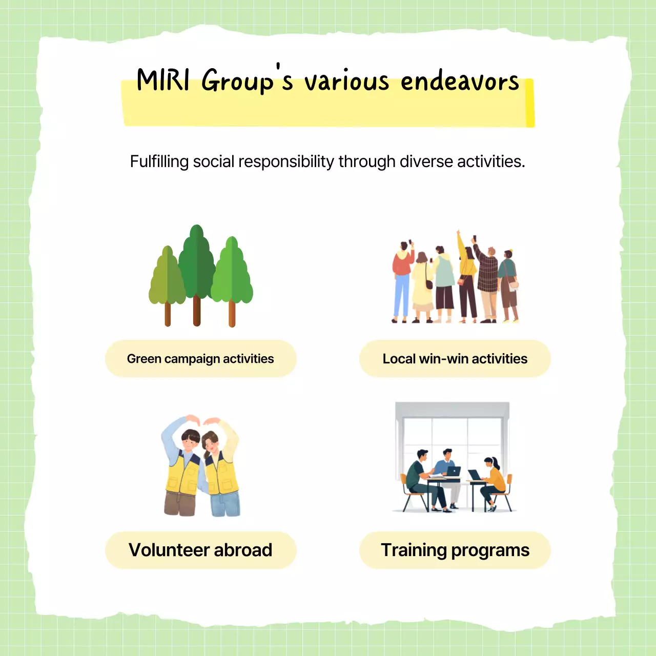 Anúncio do Projeto Social Floral Verde Carrossel do Instagram