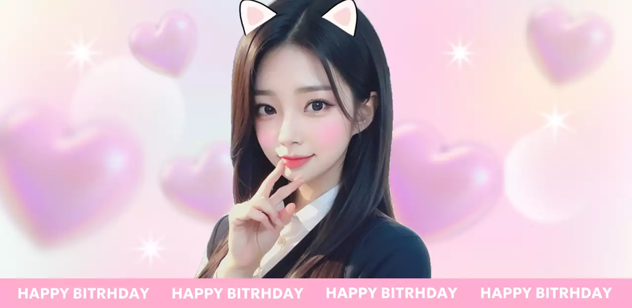 ピンクの可愛らしい誕生日祭り