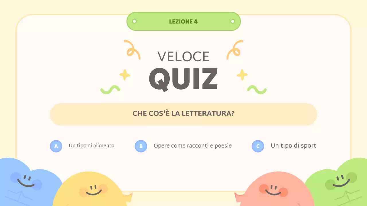 classe gialla di letteratura astratta