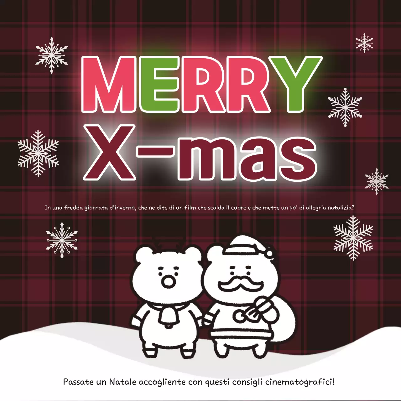 Eventi natalizi rossi e accoglienti