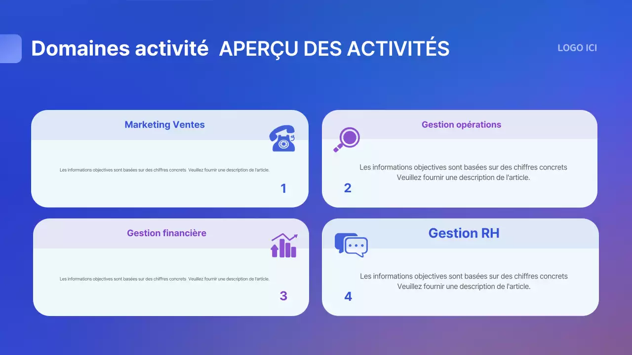 Transmission des informations du rapport bleu par défaut