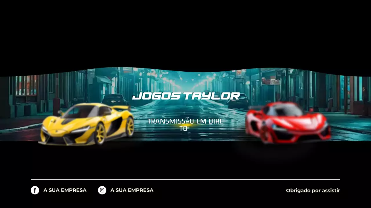 anúncio de jogos modernos a preto