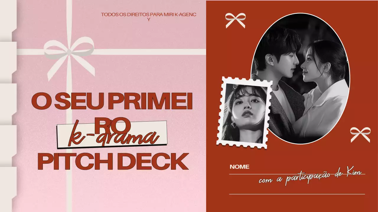 Pitch de drama moderno cor-de-rosa