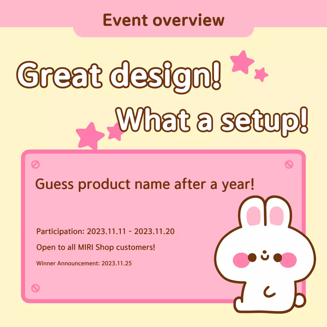 Promoção de evento Pink Cute Quiz Instagram Carousel