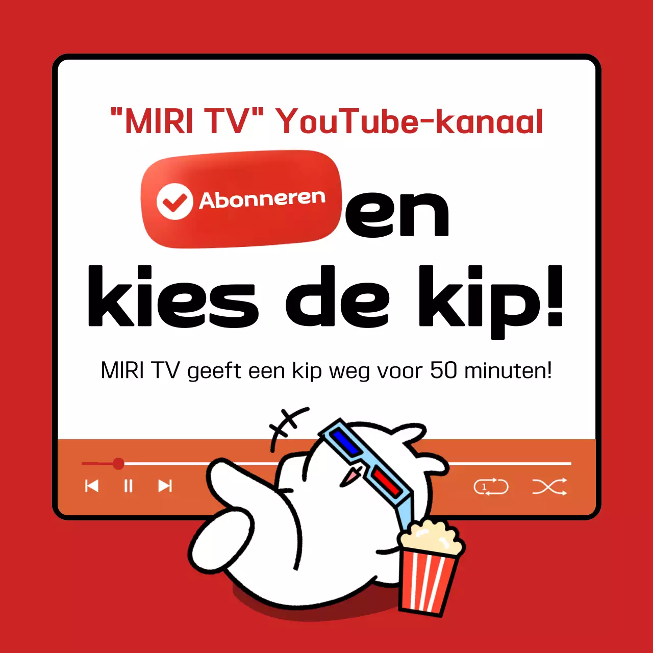 Promoot je rode pop-evenement