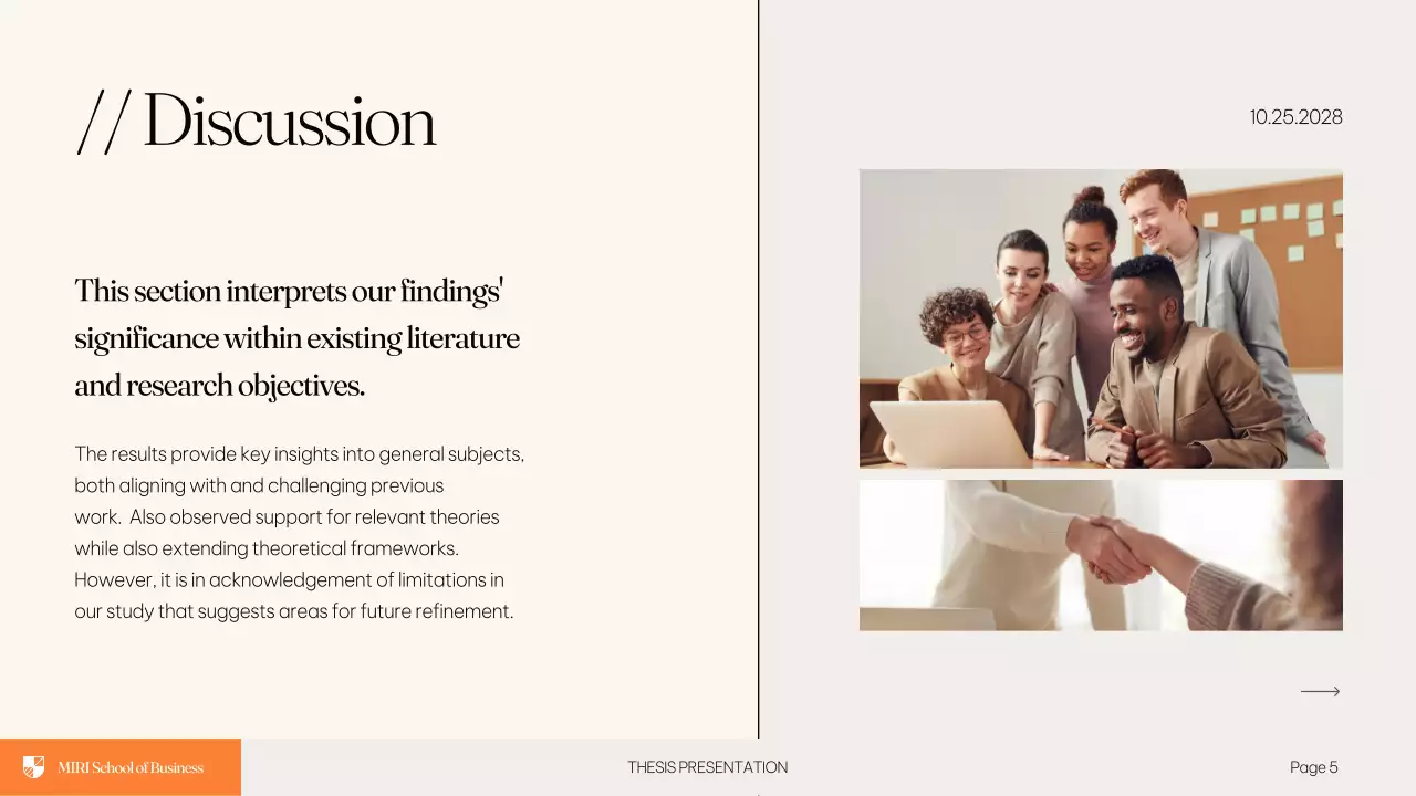 Beige Modern Thesis Presentation