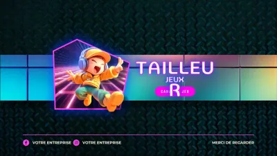 publicité pour le jeu arc-en-ciel à la mode