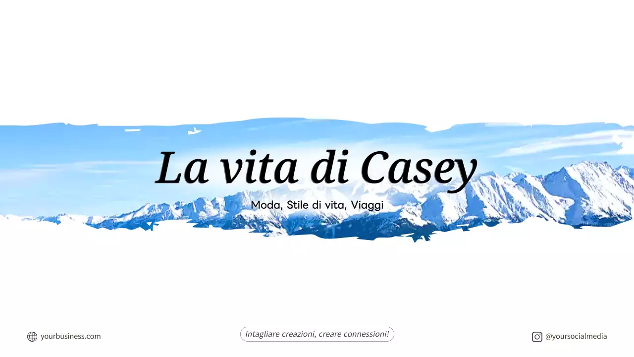 newsletter stile di vita minimalista blu