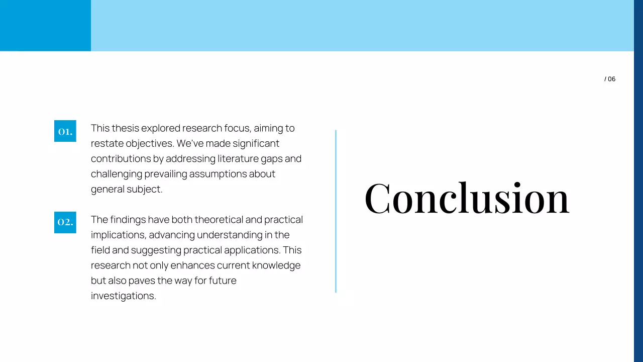 Blue Professional Thesis Presentation