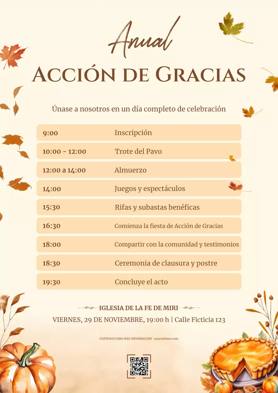 cálido otoño campaña anual de acción de gracias