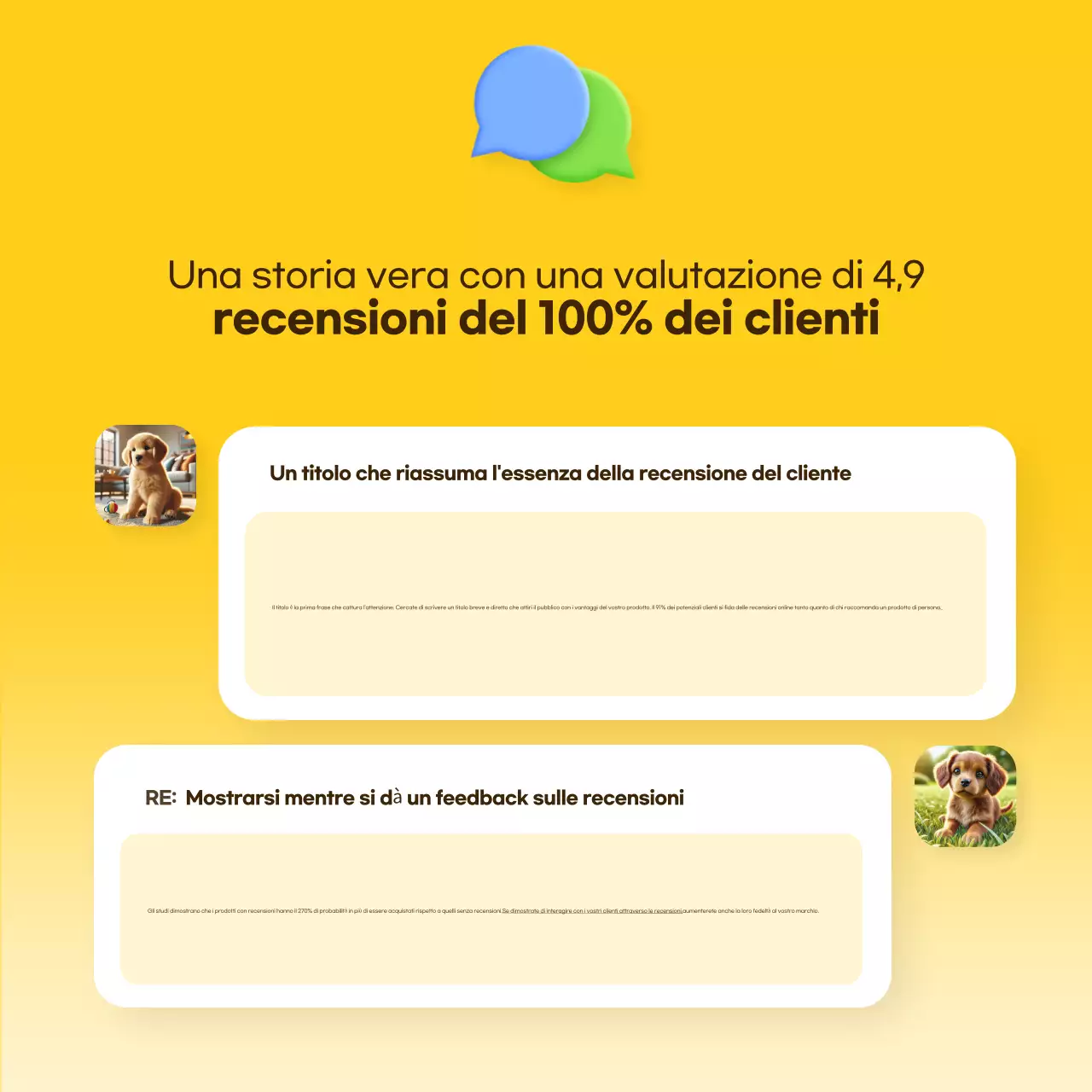 Promuovere il modello di revisione giallo semplice