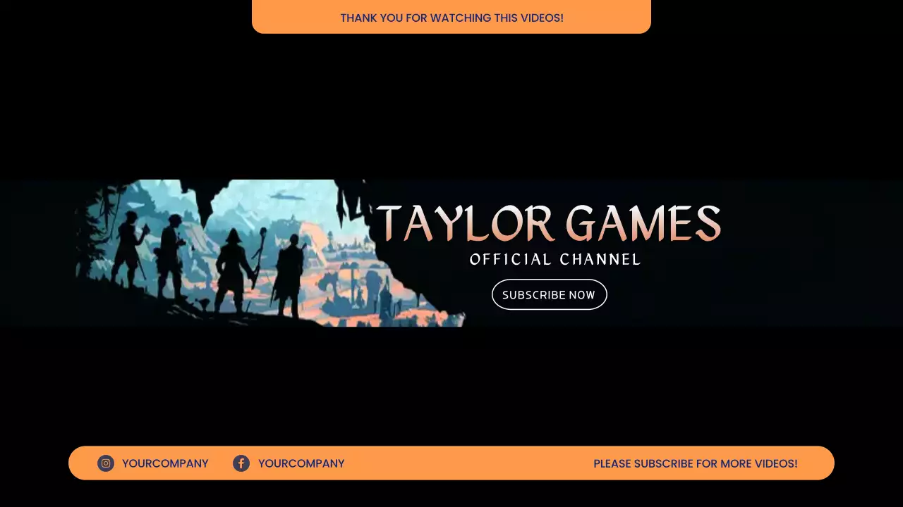 Black Retro Gaming Promotion YouTube Thumbnail