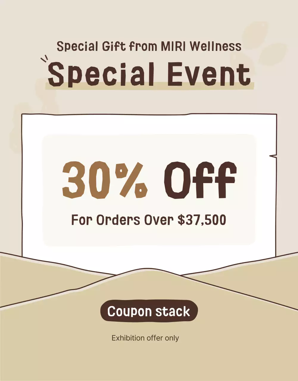 Beige Modern Healthy Snacks Promotion Poster