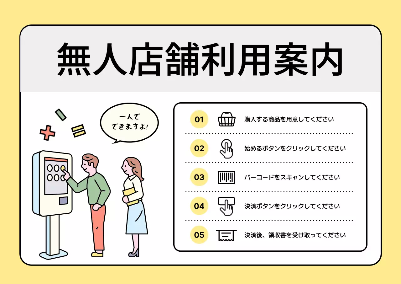 黄色 シンプル 店舗 看板 ポスター