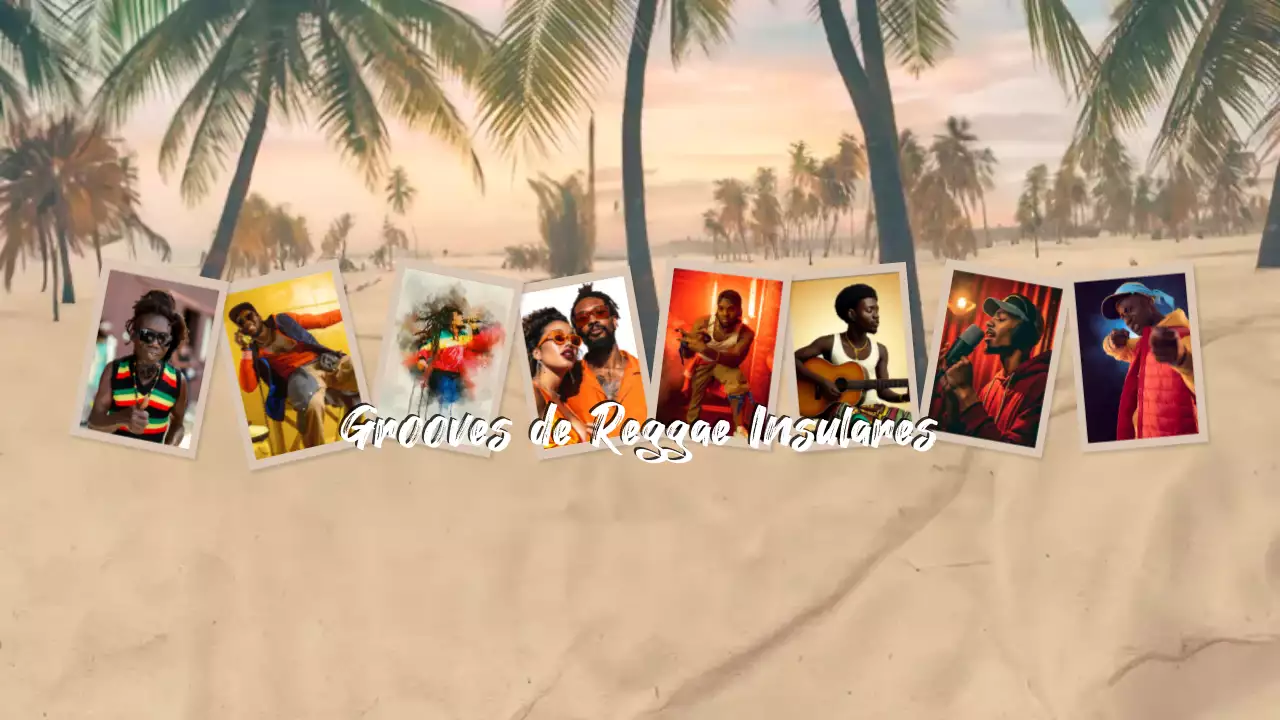 Lista de reprodução de música reggae tropical na areia
