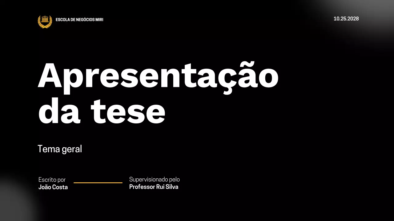 apresentação de tese sobre o negro moderno