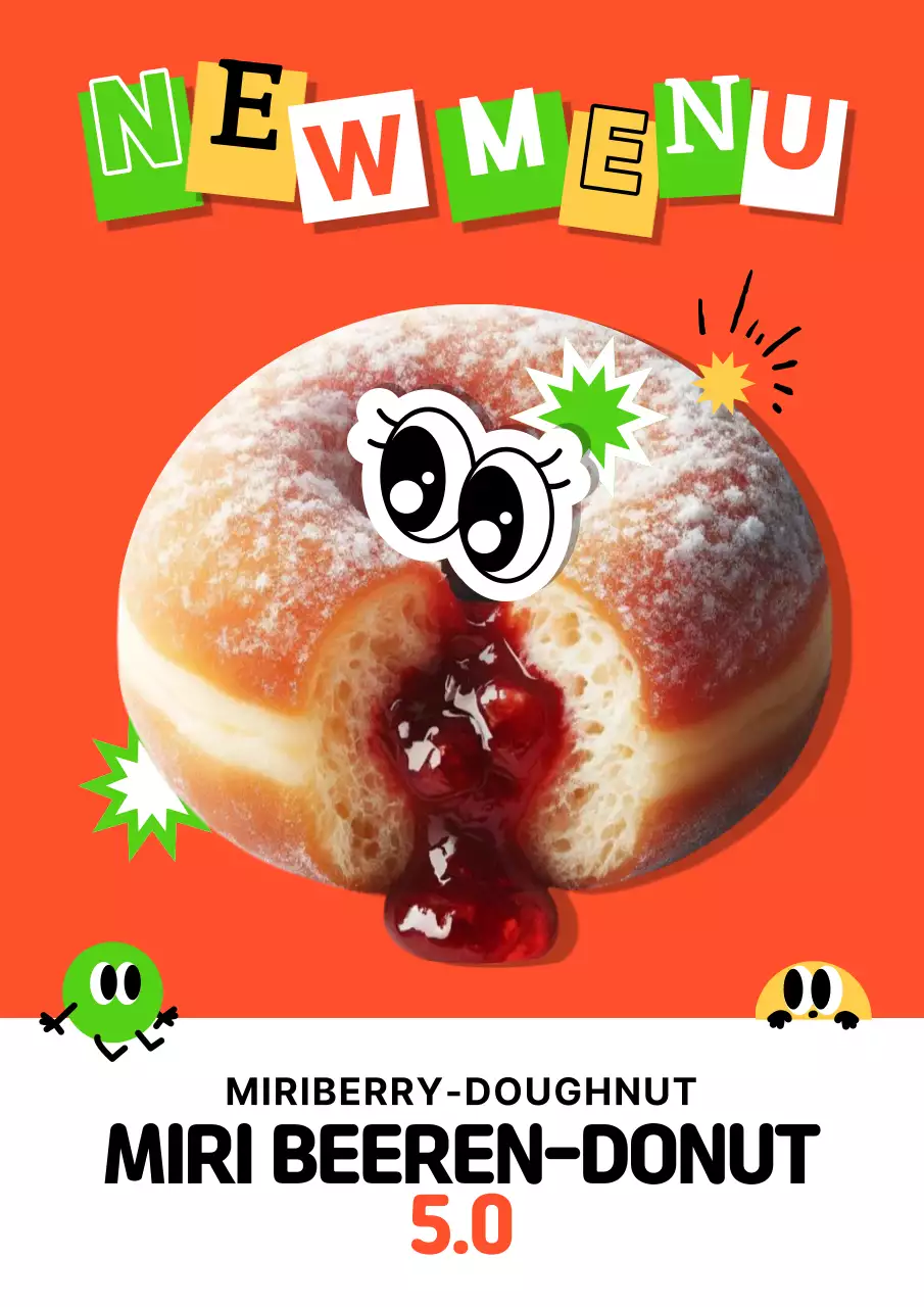 Orange Pop Dessert Anzeige