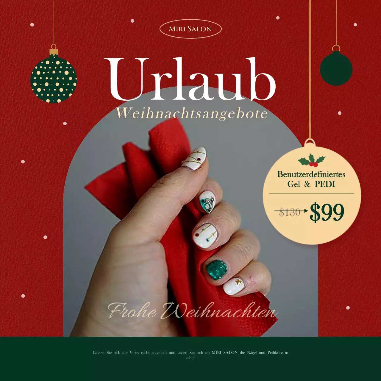 red elegant holiday promotion