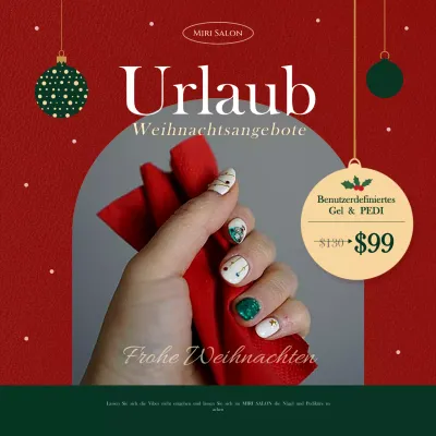 red elegant holiday promotion