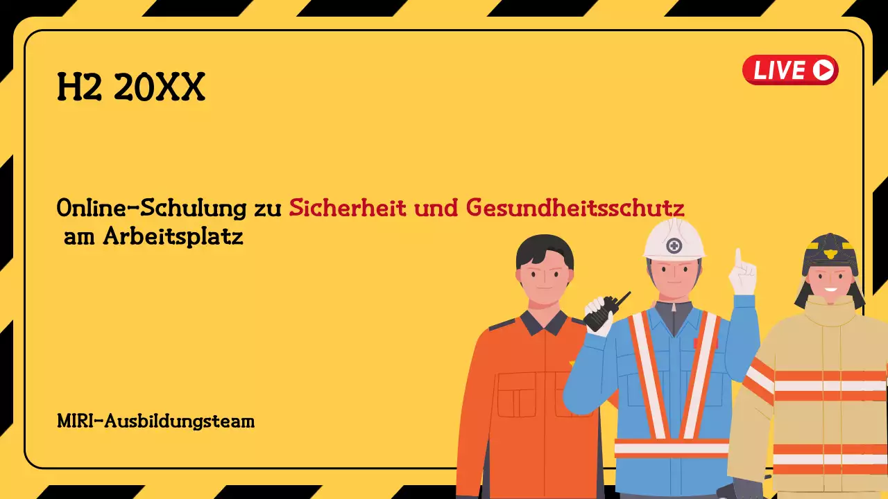 Gelber Leitfaden für einfaches Sicherheitstraining