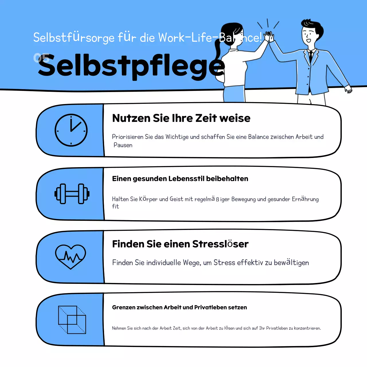 Hellblaue Schulungsmaterialien für Ordnungsarbeiter