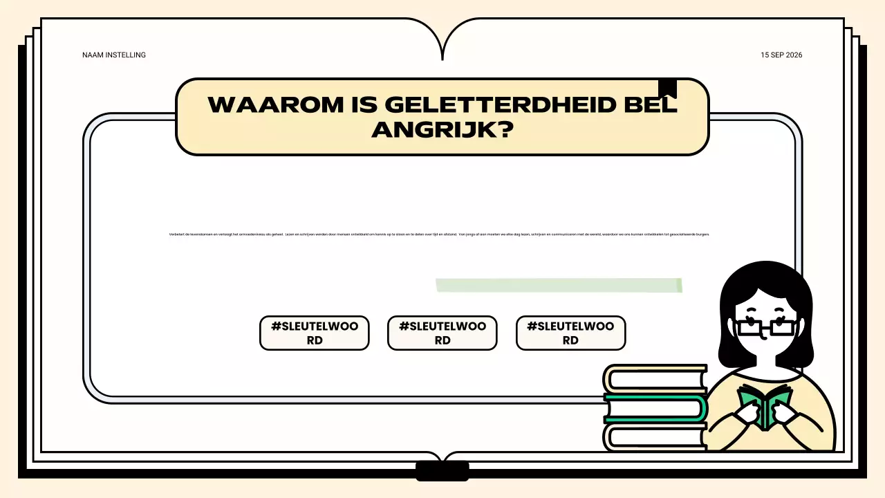 groene schone alfabetiseringsklas