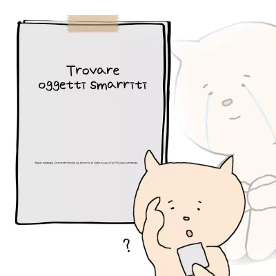 Cartone animato semplice beige