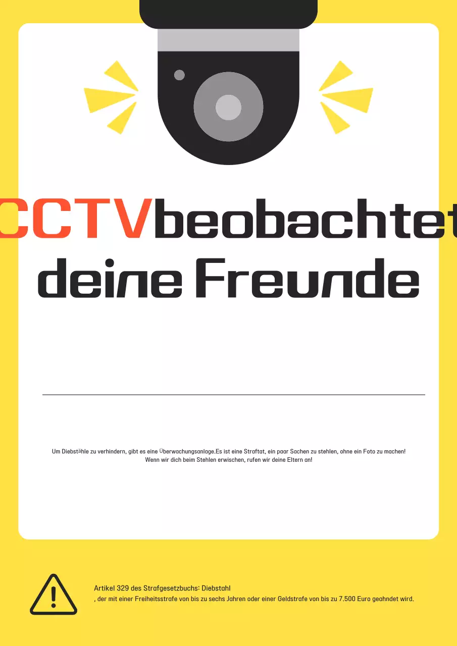 Gelb Einfache Sicherheitstipps