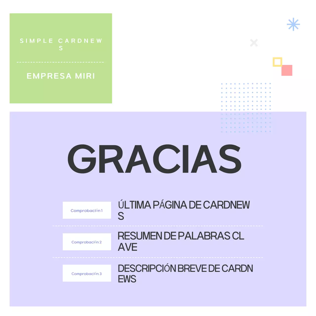 Una guía con formas sencillas en morado y gris