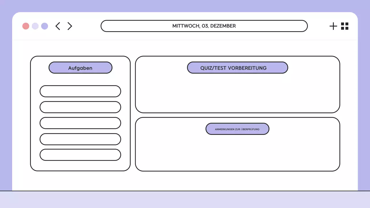 Lila Illustration Klasse Agenda Präsentation